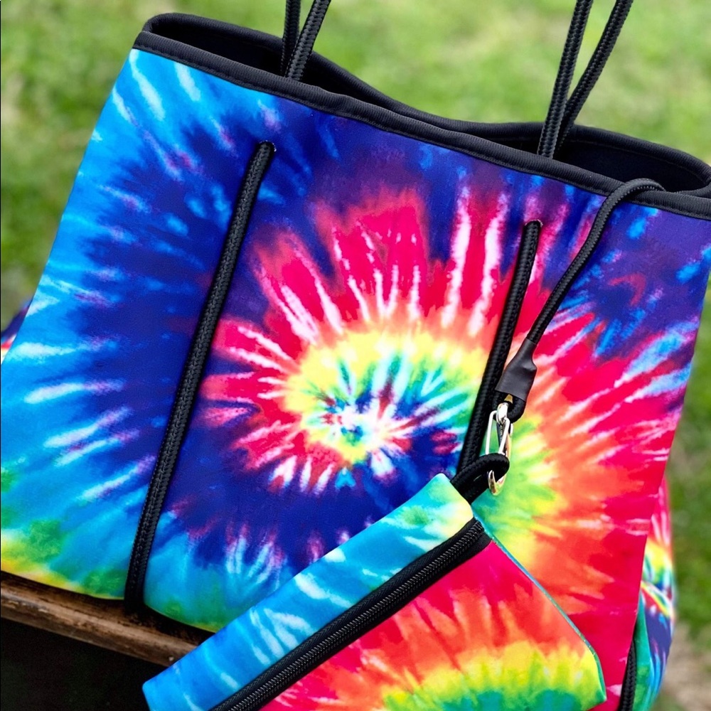 Neoprene Bag tye dye